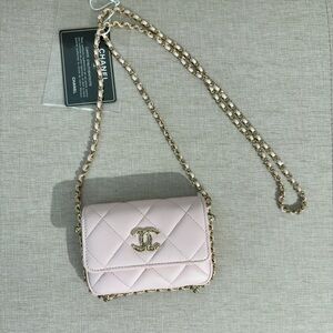 CHANEL Light Pink Mini Flap Bag GHW